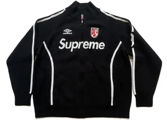 Supreme x Umbro Black Knit Sweater
