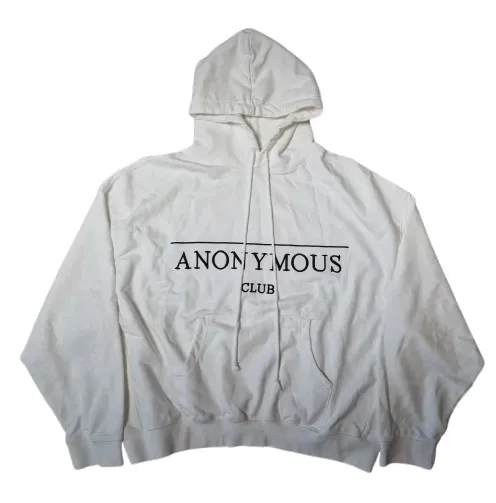 Anonymous Club Logo White Hoodie