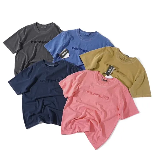 Carhartt Washed Embroidered Logo Tees (5 Variants)