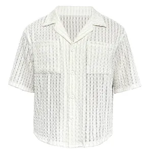 JCAESAR Crochet Mesh Button Up Shirt (2 Variants)