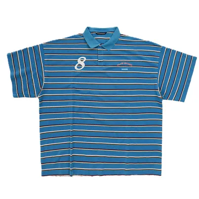 MASONPRINCE Blue Striped Polo