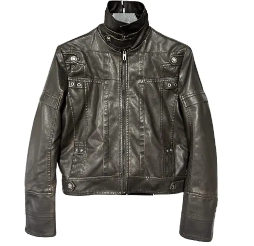 DUALPERSONALITY Cropped Leather Jacket (2 Variants)