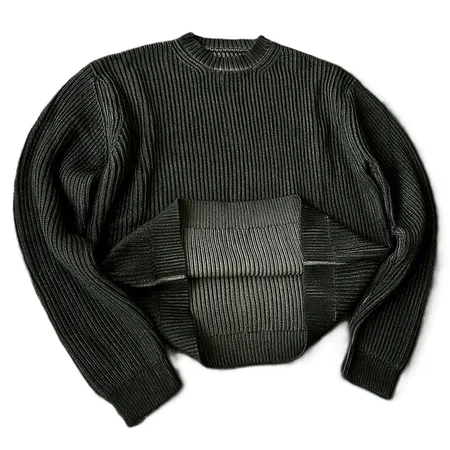 Mobius Moss Green Knit Sweater