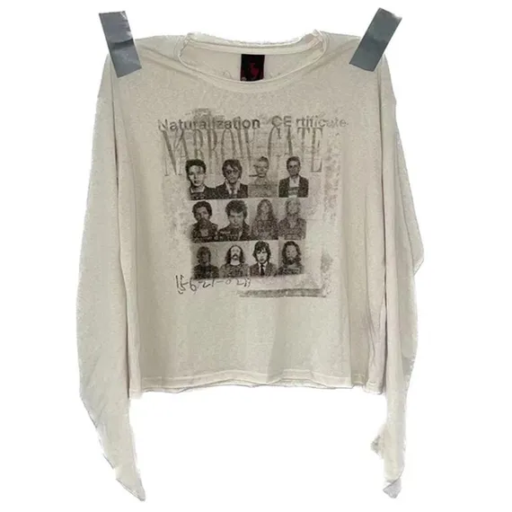 noEmosen White Wanted Poster Print Long Sleeve